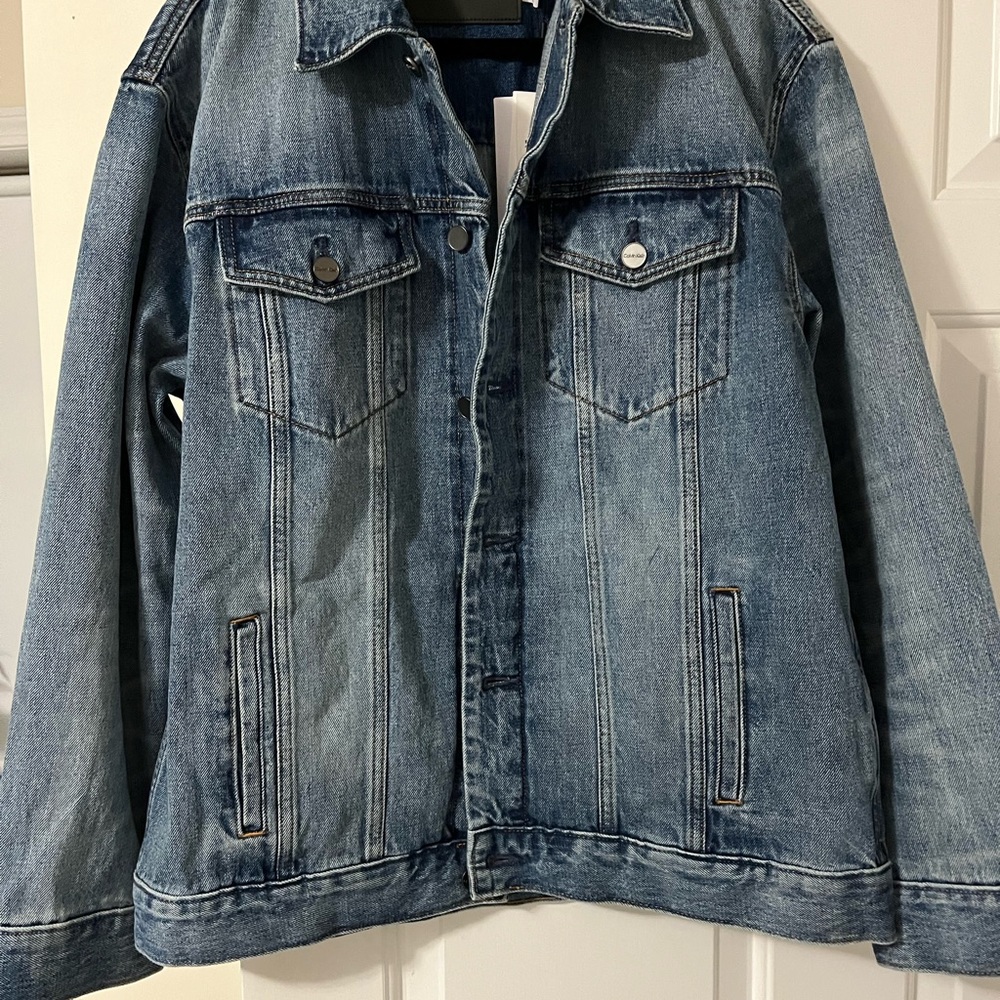 NWT denim trucker,  Calvin Klein jean Jacket